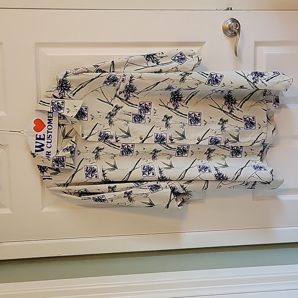 Big man's dragon print shirt size 3x